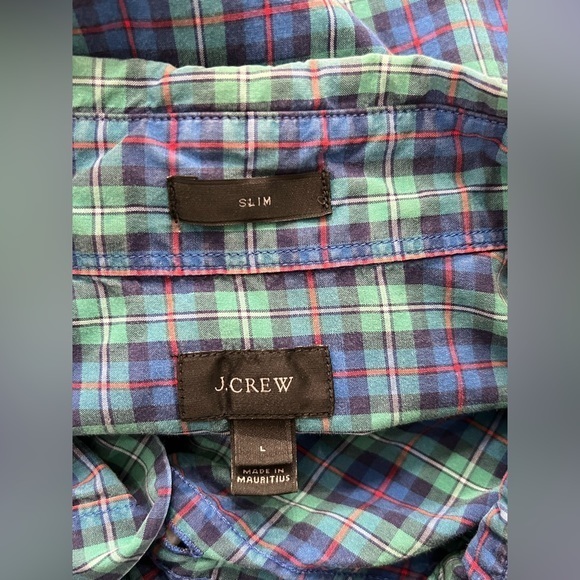 J. Crew Slim Fit Button‎ Down Plaid Shirt - Picture 2 of 4